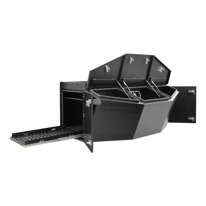 Kong Black Aluminium Monster Tool Box 4 Compartments 2100x1159x830mm KNG-TBM1001