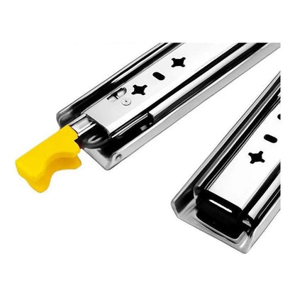 Kong Heavy Duty RH/LH Locking Drawer Slides Stainless Steel 700mm - 120Kgs Pair