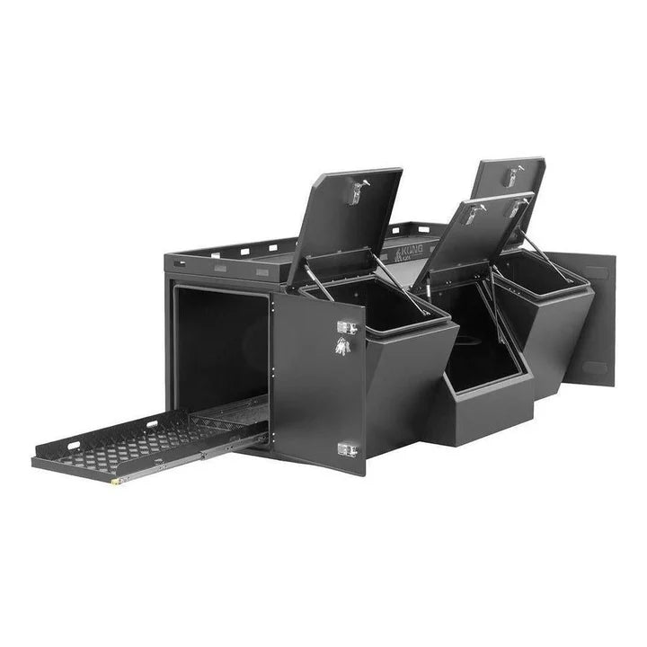 Kong Heavy Duty RH/LH Locking Drawer Slides Stainless Steel 600mm - 120Kgs Pair KNG-DSR600RLHLPR