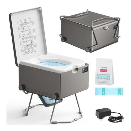 LooSeal EVO Auto Sealing Waterless Portable Toilet Grey CCA-LE310G