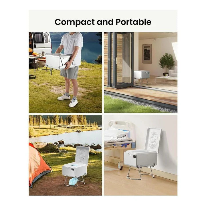 LooSeal EVO Auto Sealing Waterless Portable Toilet Grey CCA-LE310S