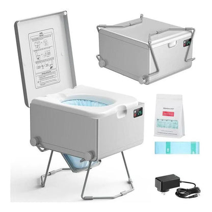 LooSeal EVO Auto Sealing Waterless Portable Toilet Grey CCA-LE310S