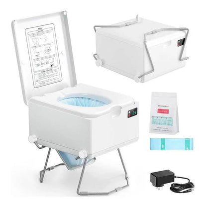 LooSeal EVO Auto Sealing Waterless Portable Toilet White CCA-LE310W