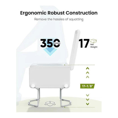LooSeal EVO Auto Sealing Waterless Portable Toilet White CCA-LE310W
