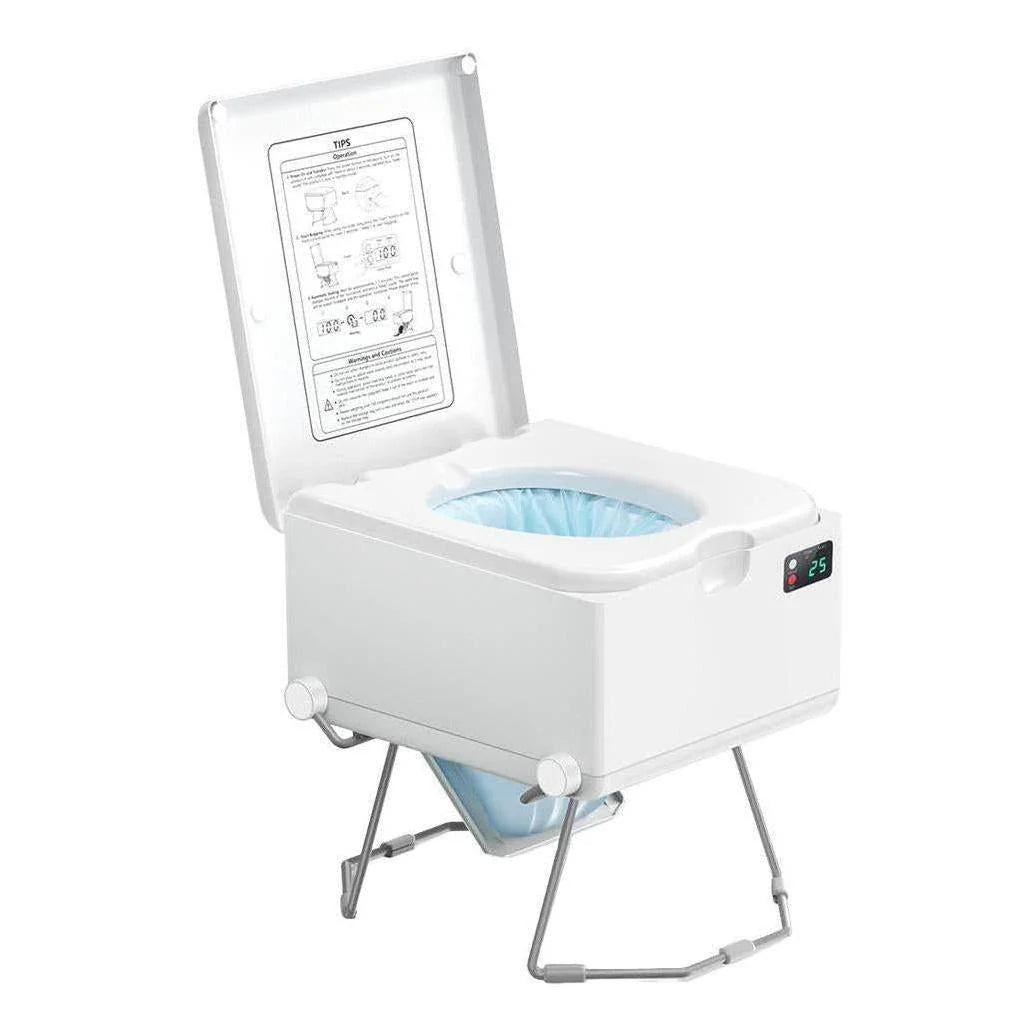 LooSeal EVO Auto Sealing Waterless Portable Toilet White CCA-LE310W