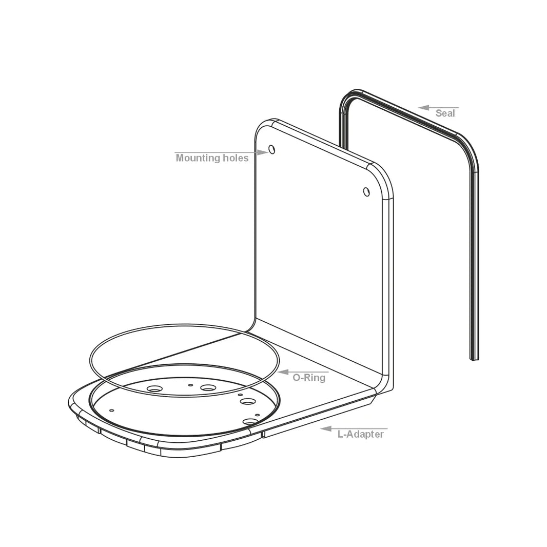 LooSeal Toilet L-Adaptor Medium CCA-LA100M