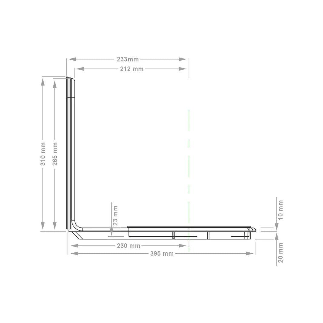 LooSeal Toilet L-Adaptor Medium CCA-LA100M
