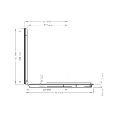 LooSeal Toilet L-Adaptor Medium CCA-LA100M