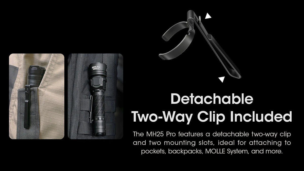 Nitecore MH25 Pro USB-C Rechargeable Tactical Flashlight MH25PRO