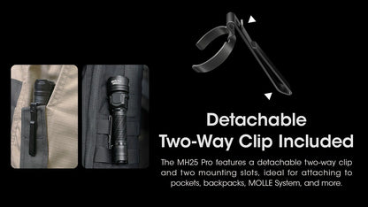 Nitecore MH25 Pro USB-C Rechargeable Tactical Flashlight MH25PRO