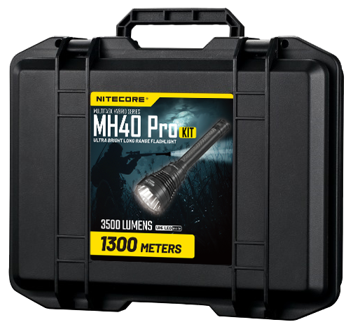 Nitecore MH40 Pro Hunting Kit – 3500 Lumen Long-Range Rechargeable LED Flashlight MH40PROHUNTKIT