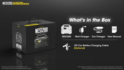 NITECORE Portable Outdoor Power Station, 1252.8Wh NES1200