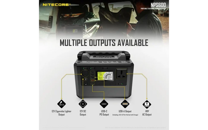 NITECORE Portable Outdoor Power Station, 600Wh NPS600