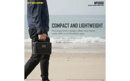 NITECORE Portable Outdoor Power Station, 600Wh NPS600