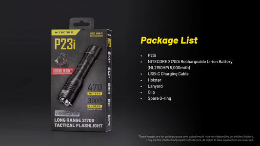 Nitecore P23i High-Performance Tactical Flashlight P23I