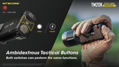 Nitecore TM20K Rechargeable Ultra-High Lumen Flashlight