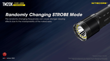 Nitecore TM20K Rechargeable Ultra-High Lumen Flashlight