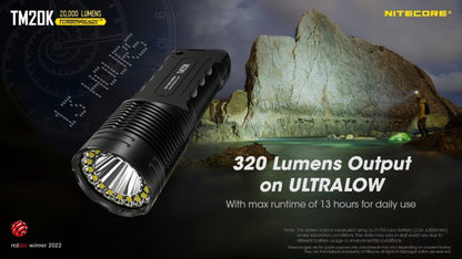 Nitecore TM20K Rechargeable Ultra-High Lumen Flashlight