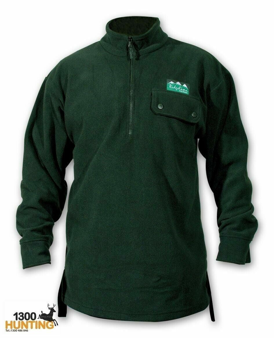 RIDGELINE PREMIUM WORKMANS ZIP BUSHSHIRT OLIVE 5XL - RLCBZ