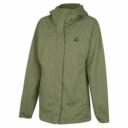 RIDGELINE WOMENS ASCENT SOFTSHELL JACKET FIELD OLIVE M (12) - RLLSJASFO