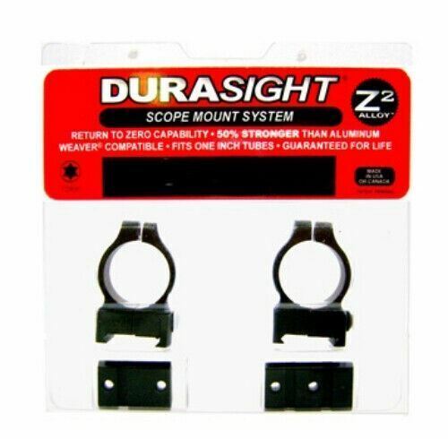 DURASIGHT Z-2 ALLOY SCOPE MOUNT SYSTEMS - A-BOLT RINGS & BASES BLACK - DS706B