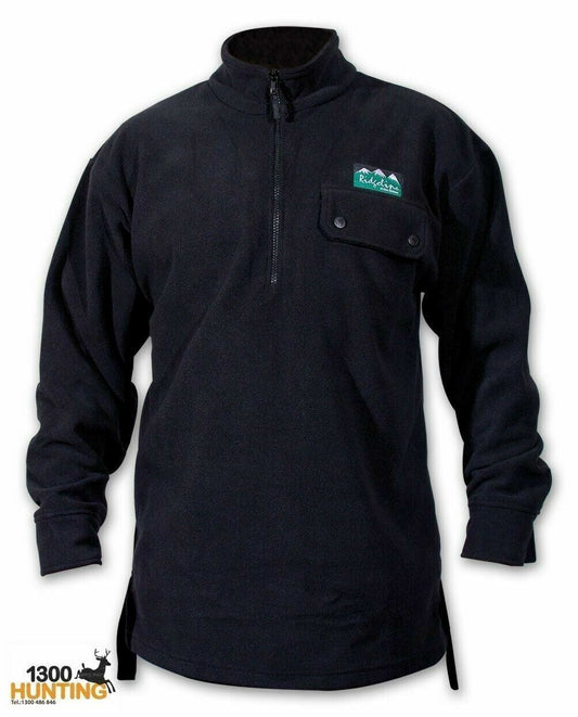 RIDGELINE PREMIUM WORKMANS ZIP BUSHSHIRT BLACK 3XL - RLCBZ