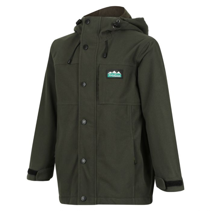 RIDGELINE KIDS SPRAY RAIN JACKET FOREST 06 - RLKWJSPFR