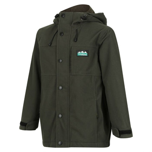 RIDGELINE KIDS SPRAY RAIN JACKET FOREST 08 - RLKWJSPFR08