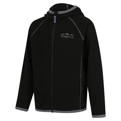 RIDGELINE KIDS RAGLAN HOODIE BLACK 08 - RLKHDRLB
